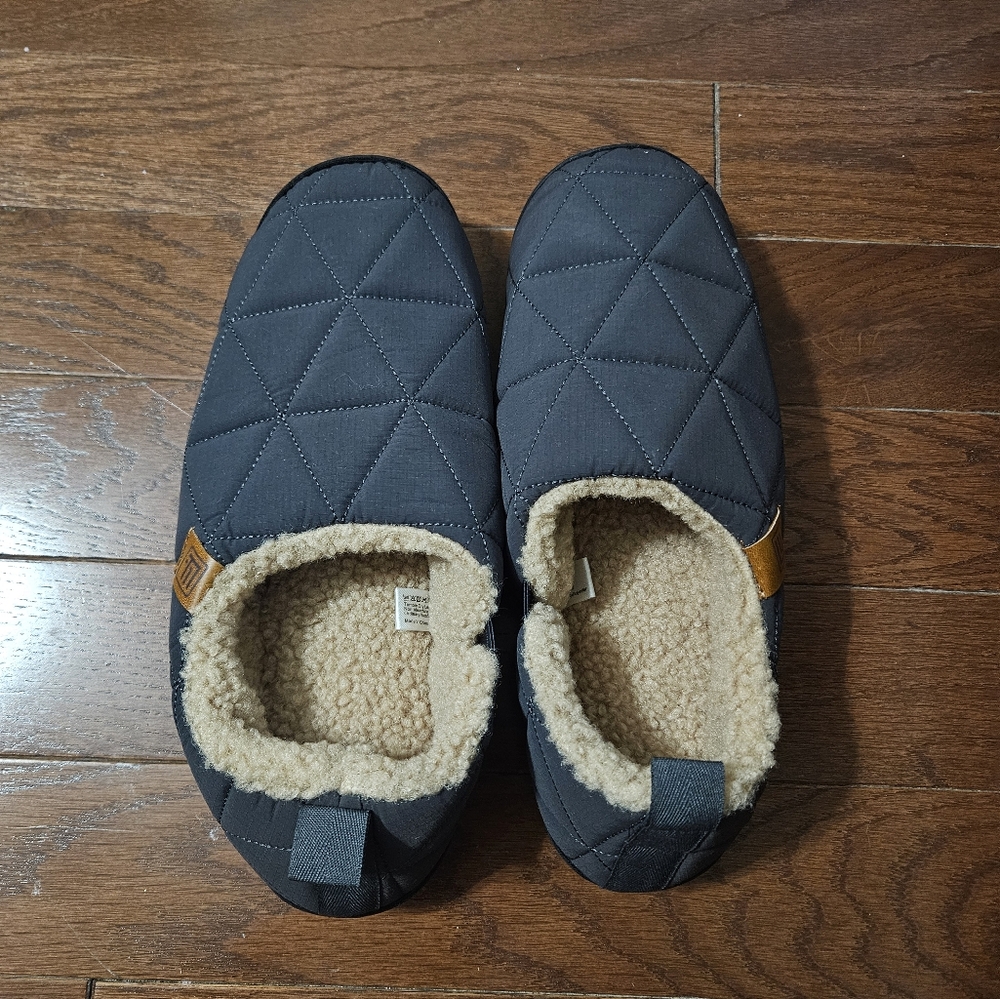 Lb  longbay Quilted nylon gray slippers